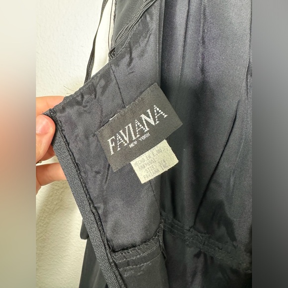 Faviana Black Vintage Jumpsuit when mini jacket - Picture 3 of 7